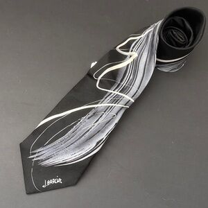 J. Garcia Artistic Black and Gray Tie NWT